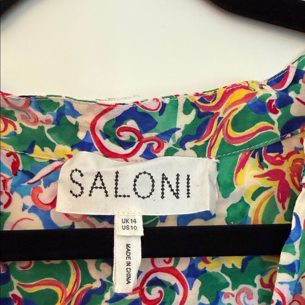 SALONI Multicolor Silk Blouse - Picture 2 of 7